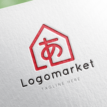 あと家と和風のロゴ