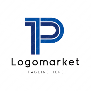 Pと1とナンバーワン のロゴ