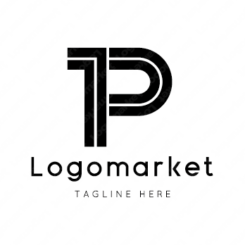 Pと1とナンバーワン のロゴ