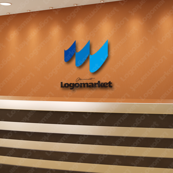 成長とリズミカルとM、Wのロゴ