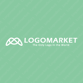 循環とハートとつながりのロゴ