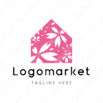 桜と花と家のロゴ