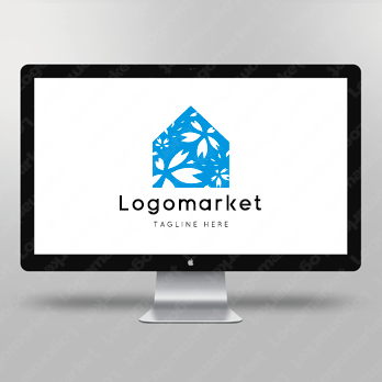 桜と花と家のロゴ