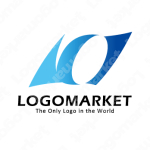 旗とタイヤと風のロゴ