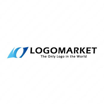 旗とタイヤと風のロゴ