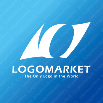 旗とタイヤと風のロゴ