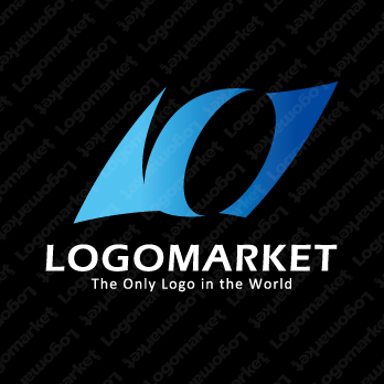 旗とタイヤと風のロゴ