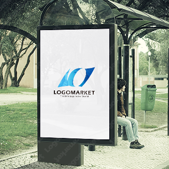 旗とタイヤと風のロゴ