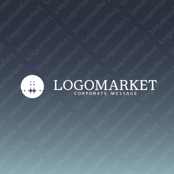 きらめきと静寂と円のロゴ