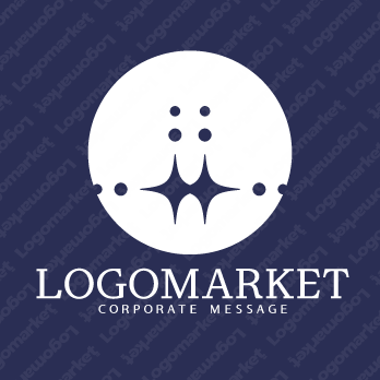 きらめきと静寂と円のロゴ