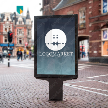 きらめきと静寂と円のロゴ