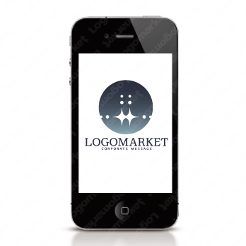 きらめきと静寂と円のロゴ