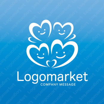 ハートとコミュニケーションと寄り添うのロゴ