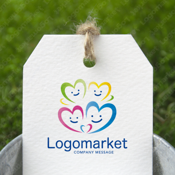 ハートとコミュニケーションと寄り添うのロゴ