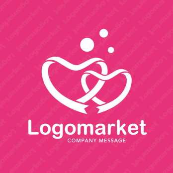 ハートと繋がりと希望のロゴ