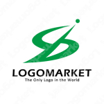 軌道と伸びると上昇のロゴ