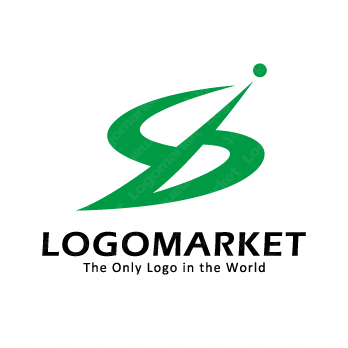 軌道と伸びると上昇のロゴ