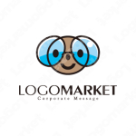 かわいいとキャラクターと笑顔のロゴ