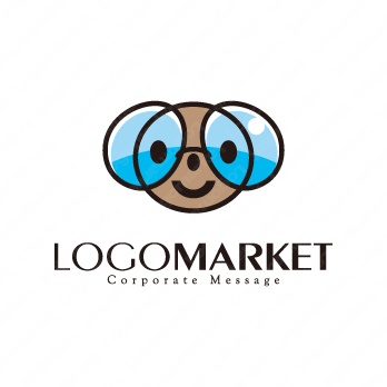 かわいいとキャラクターと笑顔のロゴ