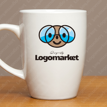 かわいいとキャラクターと笑顔のロゴ