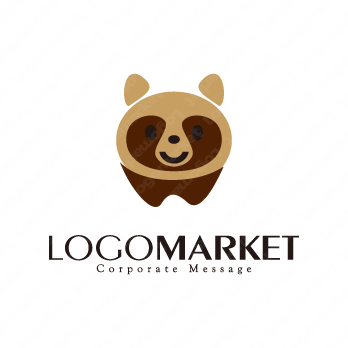 かわいいとキャラクターと歯のロゴ