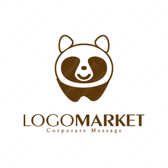 かわいいとキャラクターと歯のロゴ