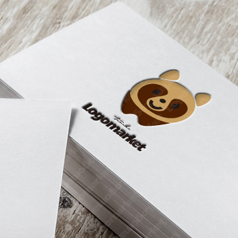 かわいいとキャラクターと歯のロゴ