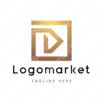 Dとdと正方形のロゴ