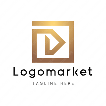 Dとdと正方形のロゴ