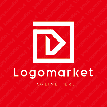 Dとdと正方形のロゴ