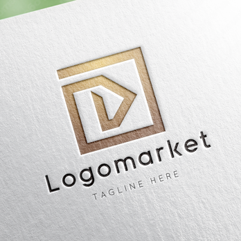 Dとdと正方形のロゴ