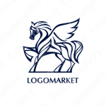 ホースと馬とペガサスのロゴ