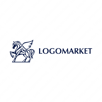 ホースと馬とペガサスのロゴ