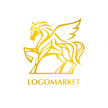 ホースと馬とペガサスのロゴ