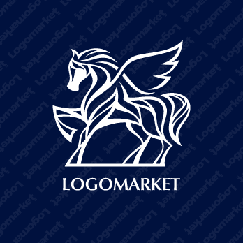 ホースと馬とペガサスのロゴ