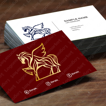 ホースと馬とペガサスのロゴ