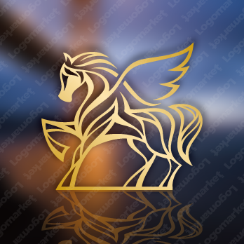 ホースと馬とペガサスのロゴ