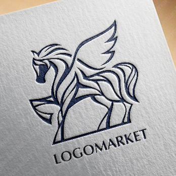 ホースと馬とペガサスのロゴ