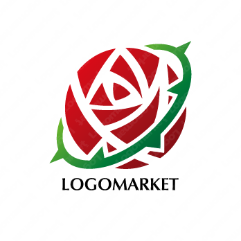 薔薇と花と宇宙のロゴ