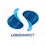 Sと立体と曲線のロゴ