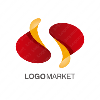 Sと立体と曲線のロゴ