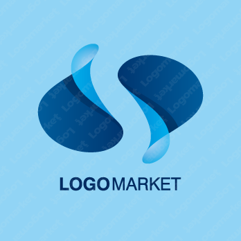 Sと立体と曲線のロゴ