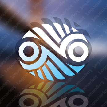 翼と楕円と陰陽のロゴ