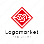 水引と菱形と和風のロゴ