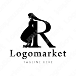 Rと人と女性のロゴ