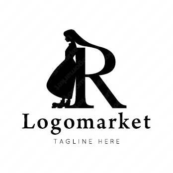 Rと人と女性のロゴ