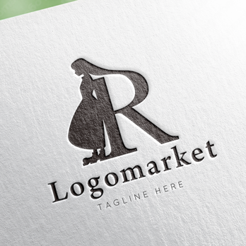 Rと人と女性のロゴ