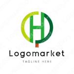 Hとhと木のロゴ