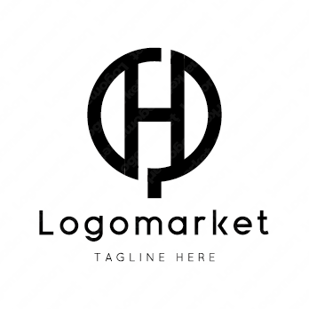 Hとhと木のロゴ