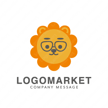 ライオンと医師とメガネのロゴ